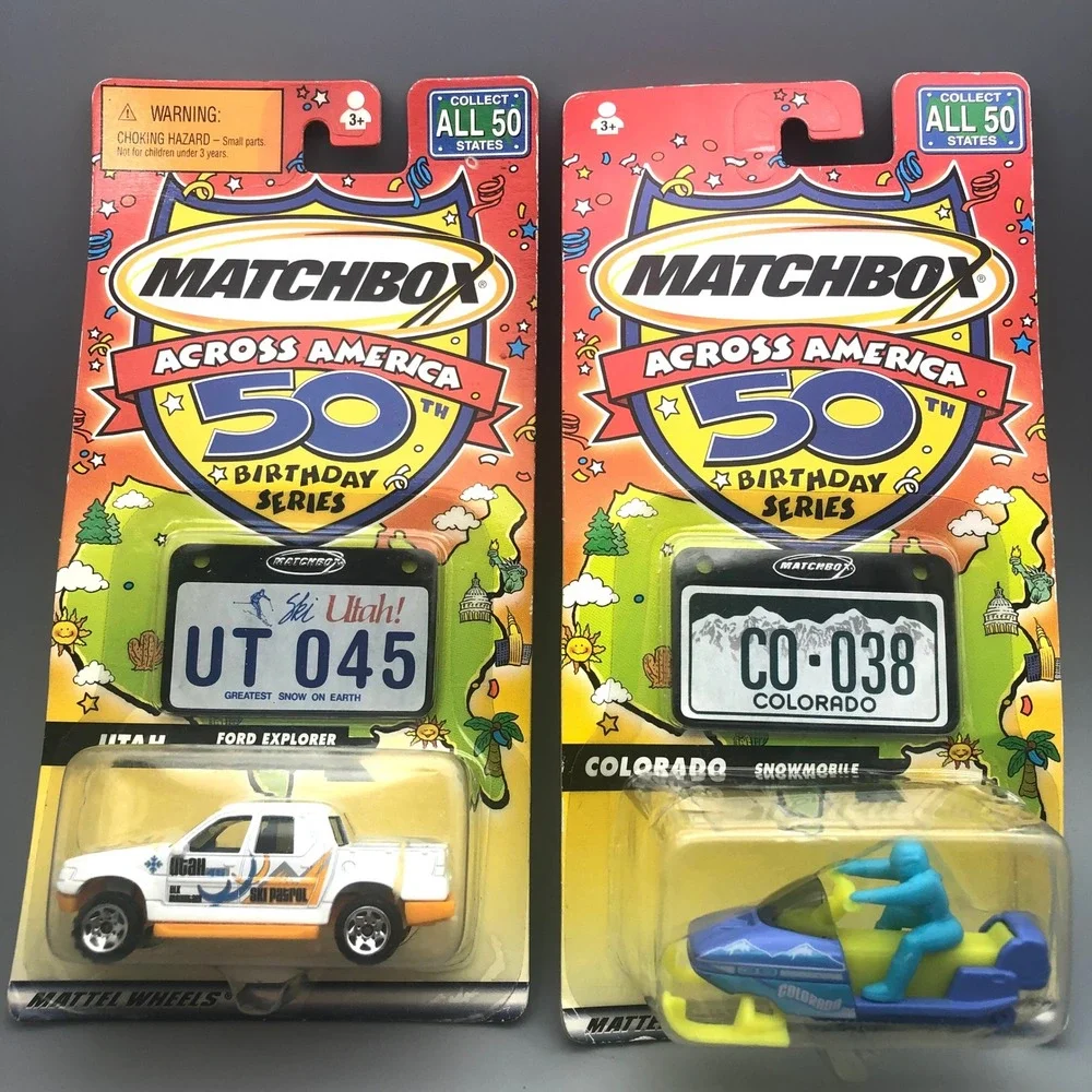 Matchbox Across America‎ 50th Birthday Utah Ford Explorer Colorado Snowmobile